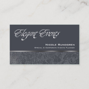 Carte De Visite "Événements élégants" - distinctifs, chic, chi