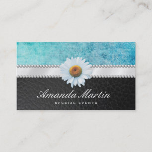 Carte De Visite Événements spéciaux Classic Blue Grunge