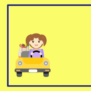 Carte De Visite Examen du Merci du conducteur de livraison de femm