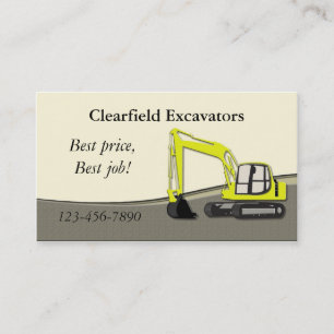 Carte De Visite Excavatrice
