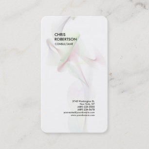 Carte De Visite Exclusif blanc moderne minimaliste Abstrait