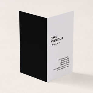 Carte De Visite Exclusif spécial noir & blanc moderne Unique