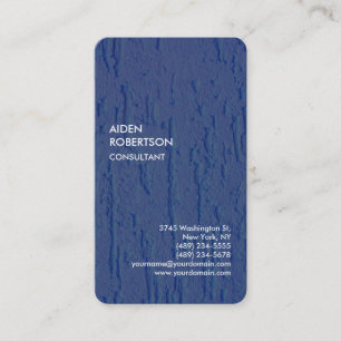 Carte De Visite Exclusive Spécial Bleu Moderne Unique Artistique