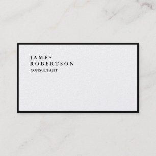 Carte De Visite Exclusive Special Plain tendance