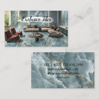 Carte De Visite Exclusive Tiles Black Luxury  Natural Materials