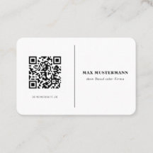 Exécuter QR Code Visitenkarte Online Gestalten