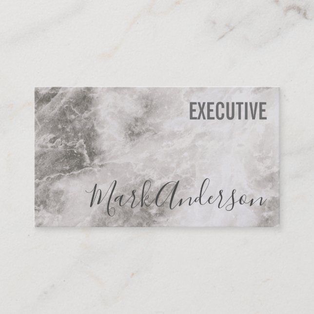 Carte De Visite exécutif | Série de signatures (marbre) (Devant)