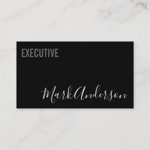Carte De Visite exécutif   Série de signatures (noir)