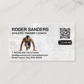 Carte De Visite Exécution du sprinter | Entraîneur sportif