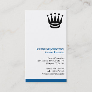 Carte De Visite Executive blue strié logo personnalisé professionn
