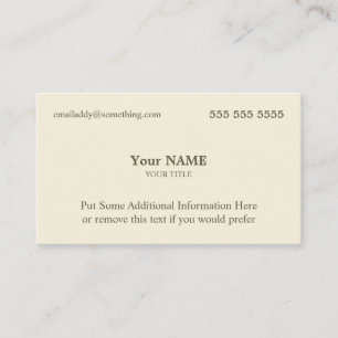 Carte De Visite Executive Bone