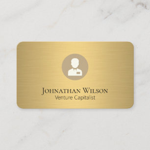 Carte De Visite Executive Business Gold Metallic