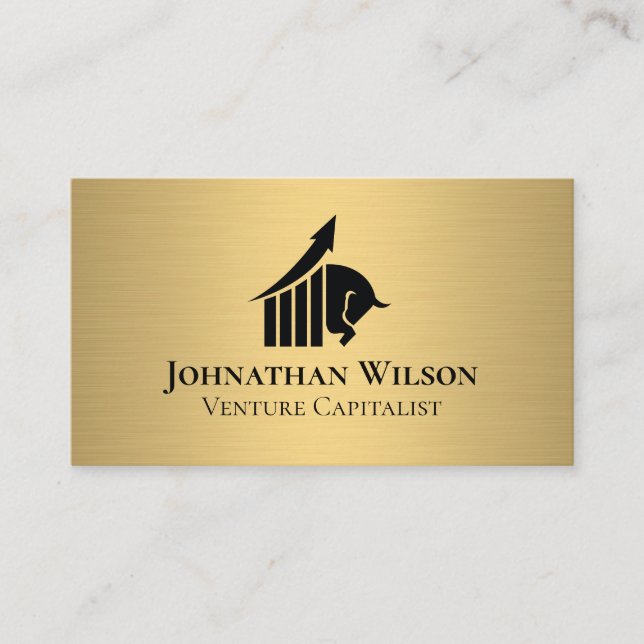 Carte De Visite Executive Business Gold Metallic (Devant)