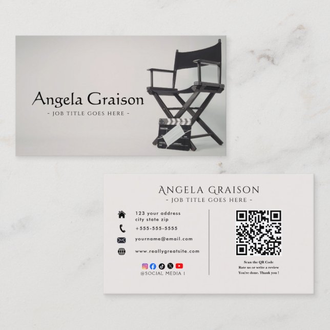 Carte De Visite Executive Director Business Card  (Devant / Derrière)