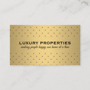 Carte De Visite Executive Gold Metallic / Diamond Dot Motifs