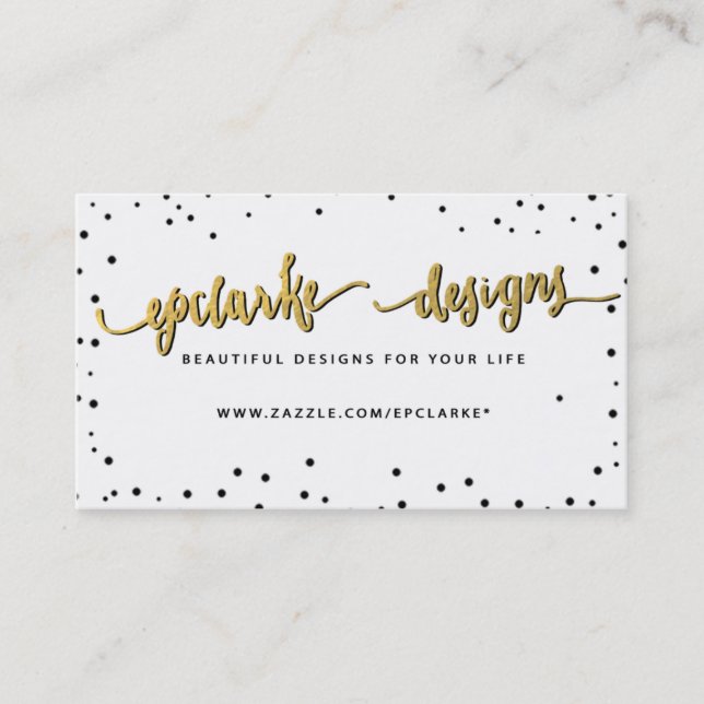 Carte De Visite Exemple fait sur commande de logo d'affaires (Devant)