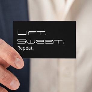 Carte De Visite Exercice de conditionnement physique de l'entraîne