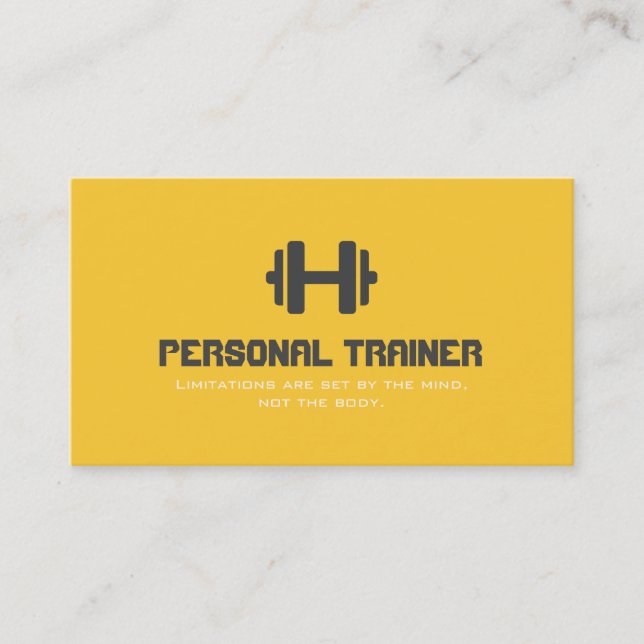 Carte De Visite Exercice d'entraînement personnel Salle de gym (Devant)