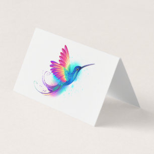 Carte De Visite Exotic Rainbow Hummingbird