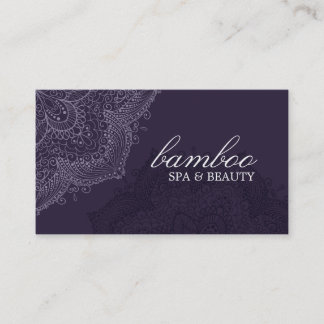 Carte de visite Exotique Spa Violet