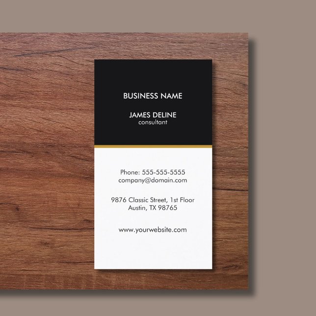Carte De Visite Expert-conseil simple et élégant (Créateur téléchargé)