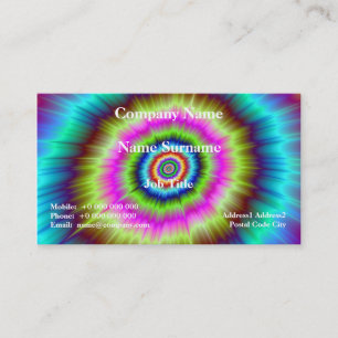 Carte De Visite Explosion de Tie Dye