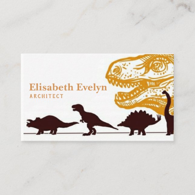 Carte De Visite Exposition de musée de Dinosaures (Devant)