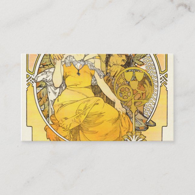 Carte De Visite Exposition universelle de 1904 par Alphonse Mucha (Devant)