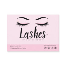 Extension Eyelash Instructions de suivi Lash Logo