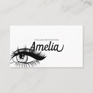Carte De Visite Extensions de cils professionnelles & Microblading