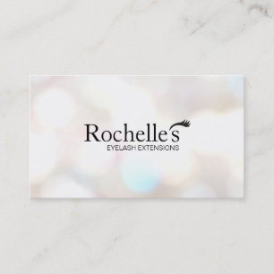 Carte De Visite Extensions Eyelash Salon Subtle Bokeh