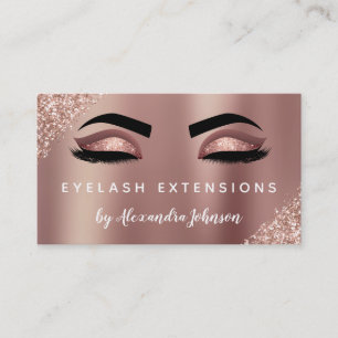 Carte De Visite Extensions rose Parties scintillant or étincelante