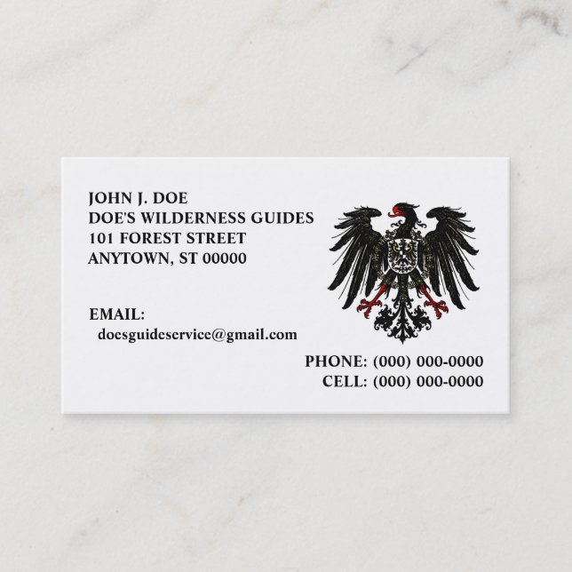 CARTE DE VISITE EXTÉRIEUR DE ~ DE SERVICES DE (Devant)