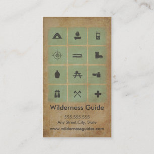 Carte de visite extérieur de guide de région