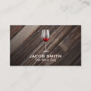 Carte De Visite Extérieur   Verre de vin rouge