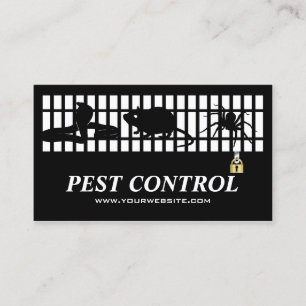 Carte De Visite Exterminateur classique Pest Control Gratte de fer