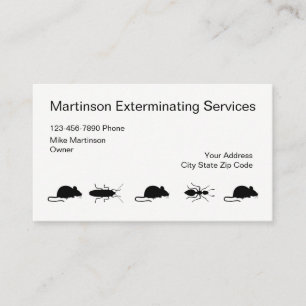 Carte De Visite Exterminateur simple Businesscards