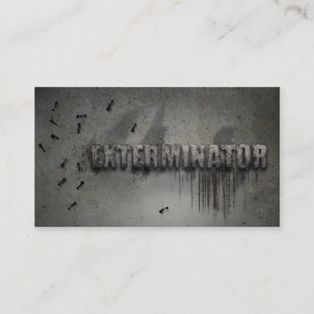 Carte De Visite Exterminator Business card (Devant)