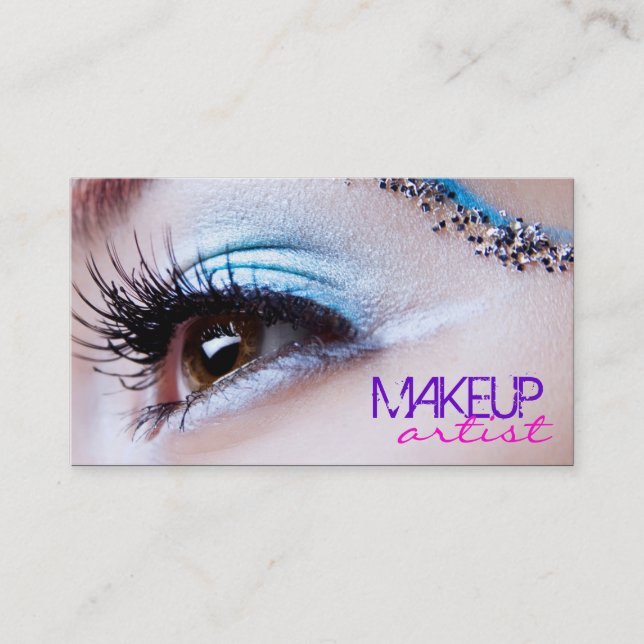Carte De Visite Eye Shadow élégant - Artiste maquillage (Devant)