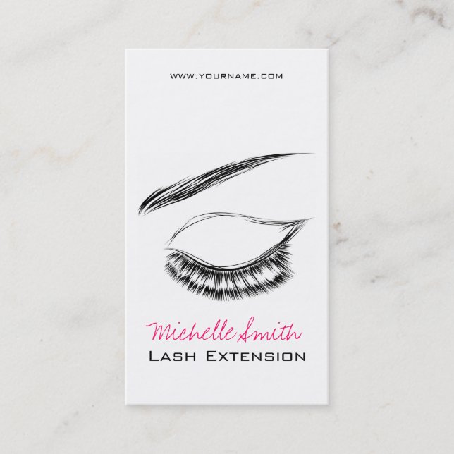 Carte De Visite Eye Sketch Mascara Lash Extension (Devant)