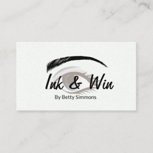 Carte De Visite Eyebrow Eyelash Technicien de beauté Waxing Salon