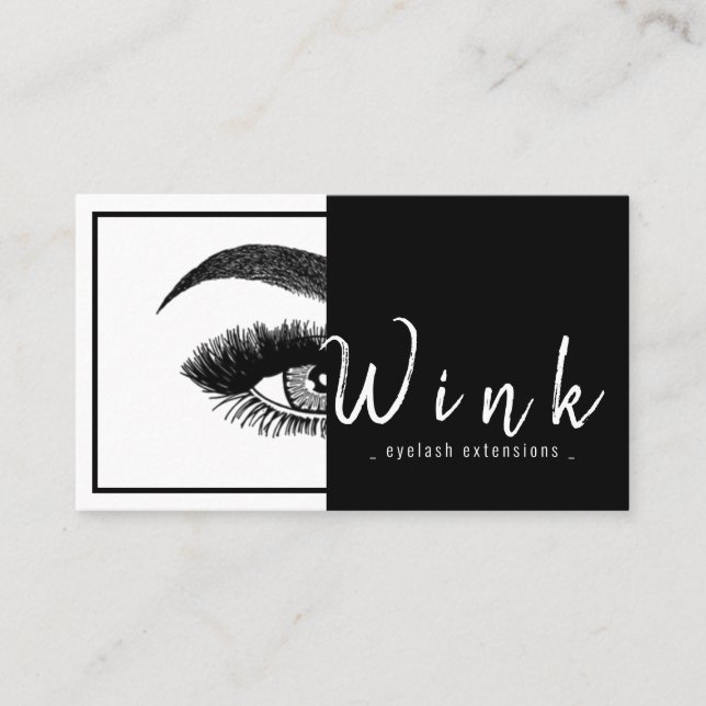Carte De Visite Eyebrows & Eyelashes Studio Salon (Devant)