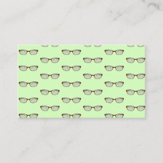 Carte De Visite Eyeglass rouge