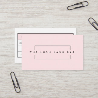 Carte De Visite Eyelash & Brows moderne minimaliste
