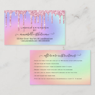 Carte De Visite Eyelash Extension Parties scintillant d'enseigneme