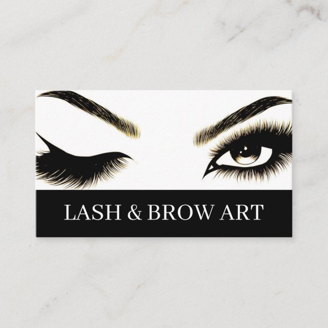 Carte De Visite Eyelash Extensions Beauté Salon Spa Voiture d'affa (Devant)