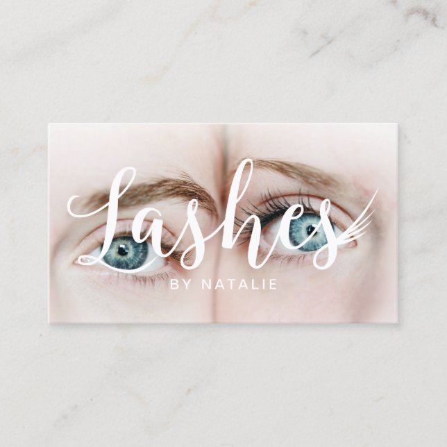 Carte De Visite Eyelash Extensions Lash Salon Photographie (Devant)