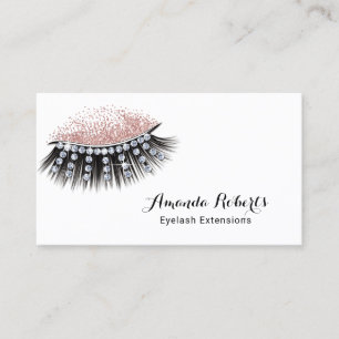 Carte De Visite Eyelash Extensions Luxe Lashes Artiste maquillage