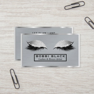 Carte De Visite Eyelash Extensions Parties scintillant maquillage