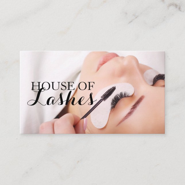 Carte De Visite Eyelash Extensions Salon de beauté Spa (Devant)